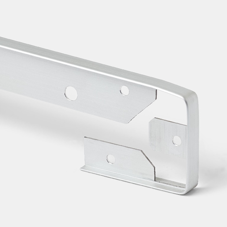 Conector blat GoodHome Nantua, 62x3.8 cm, argintiu