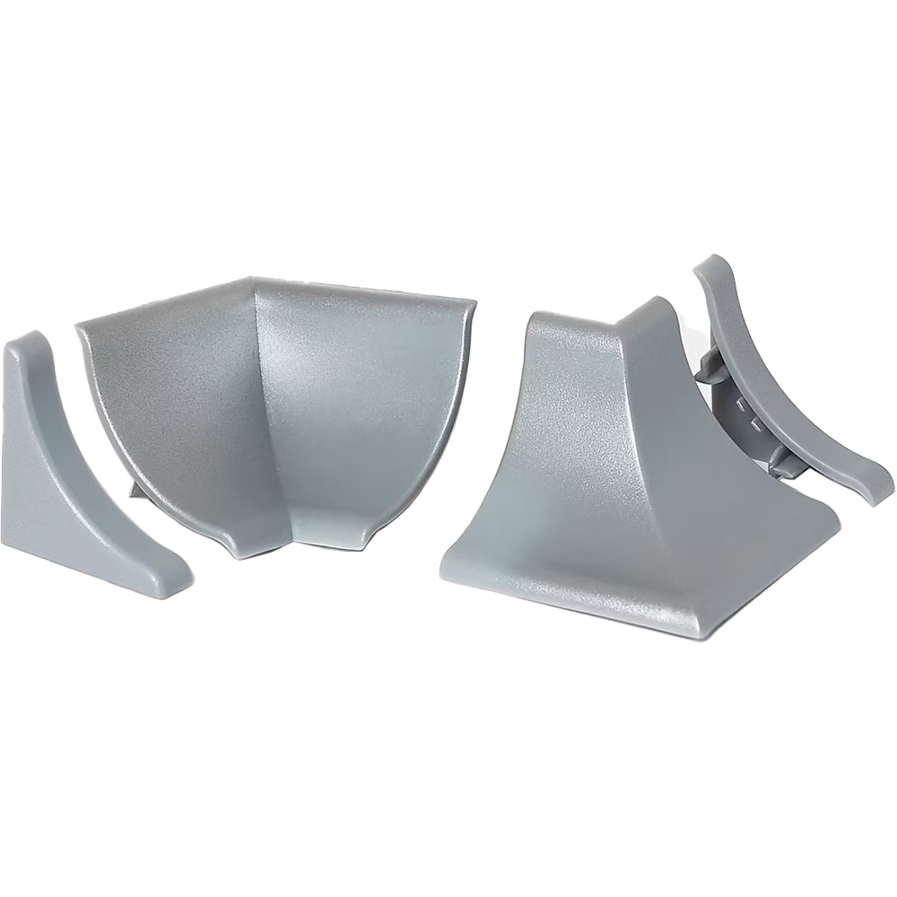 Set accesorii profil inaltator pentru blat GOODHOME, 1.6 mm, ABS, gri