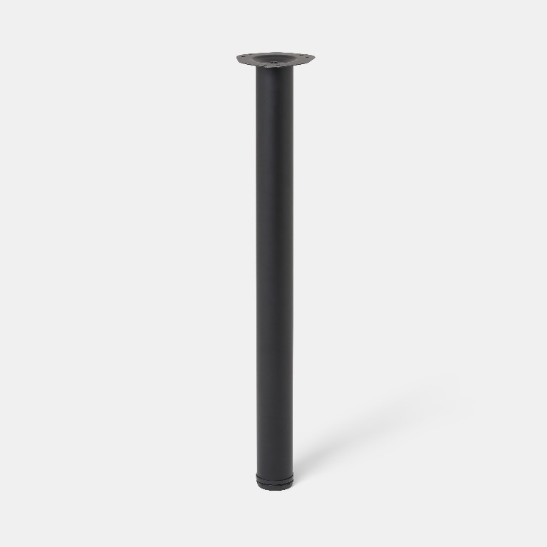 Picior blat GoodHome Nantua, 87x6 cm. negru