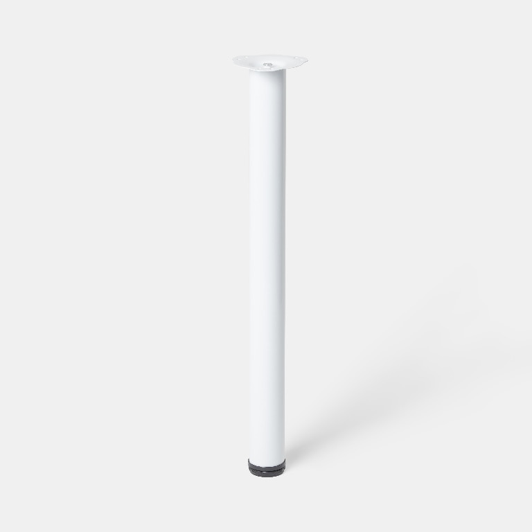 Picior masa GOODHOME Nantua, 87 x 6 cm, otel, alb