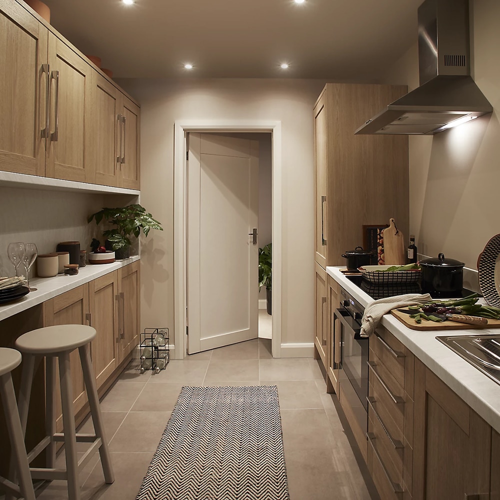 Cornisa GOODHOME Alpinia, MDF, 3.5 x 240 cm, stejar