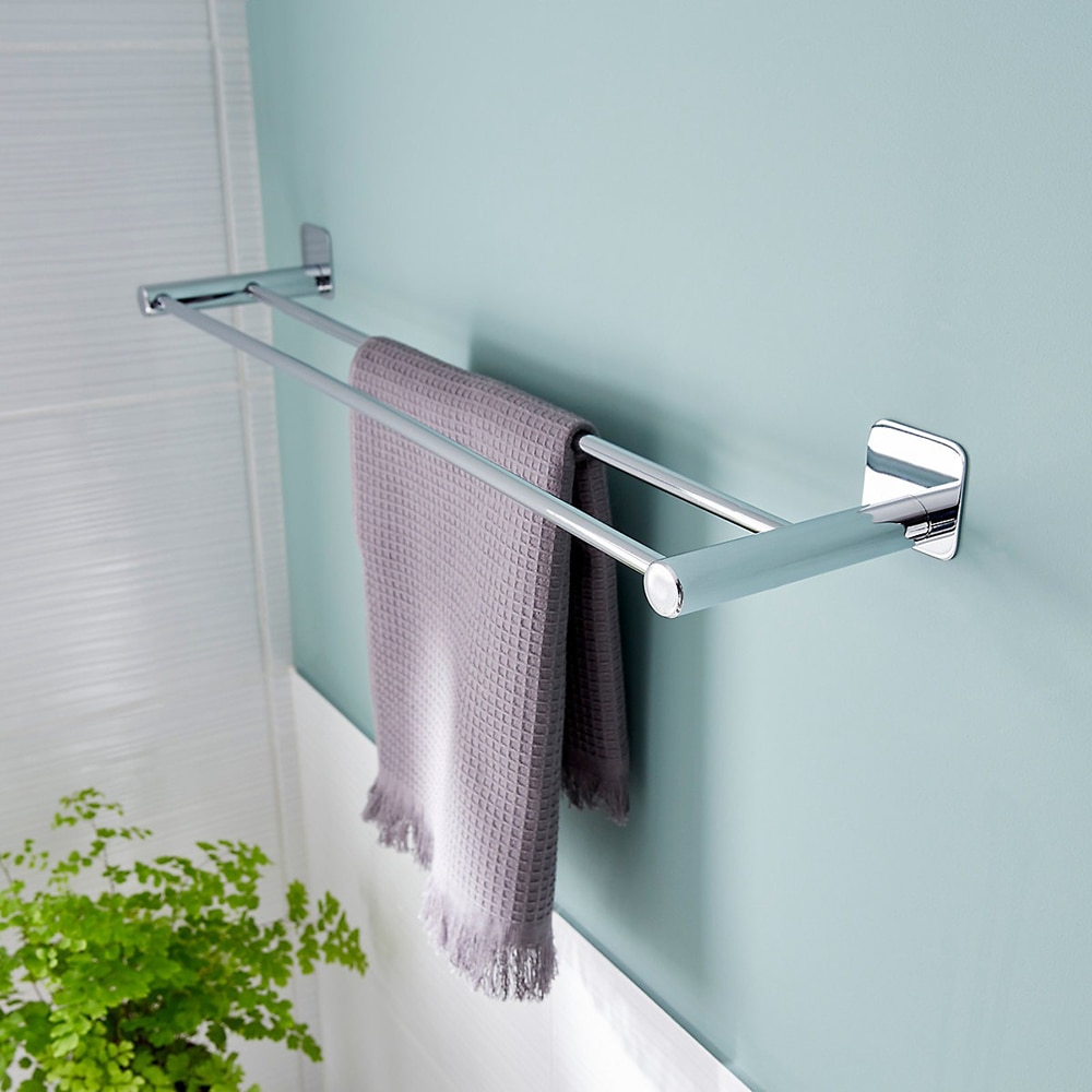 Suport prosop GOODHOME Koros 100638911, 60cm, argintiu