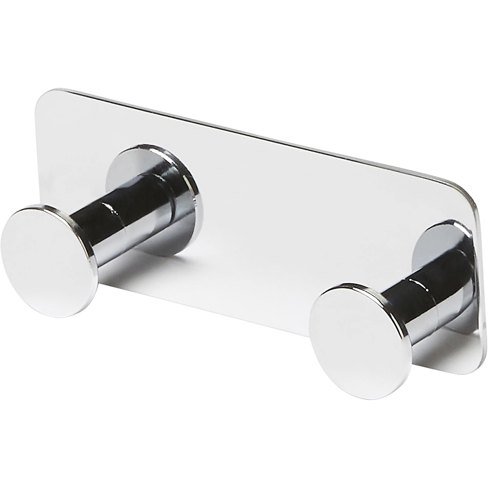 Suport dublu Koros GOODHOME, 10.7 x 4 x 2 cm, otel, argintiu