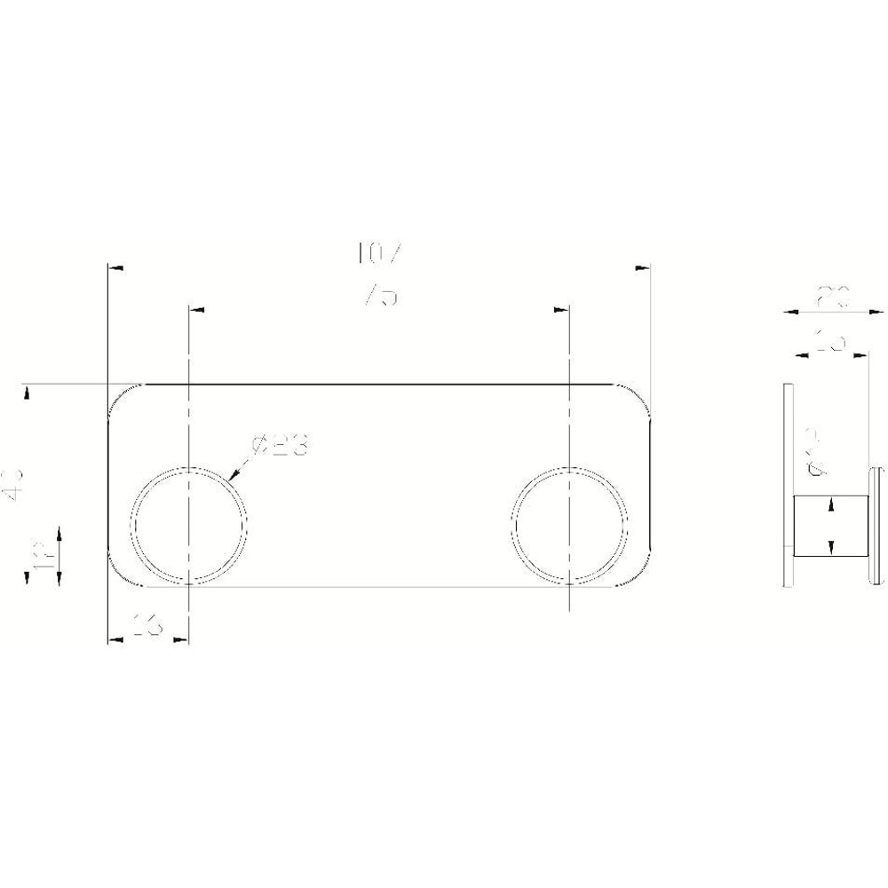 Agatatoare dubla GOODHOME Koros 100638920, alb