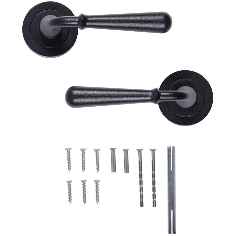 Maner usa cu rozeta COLOURS, aluminiu, negru