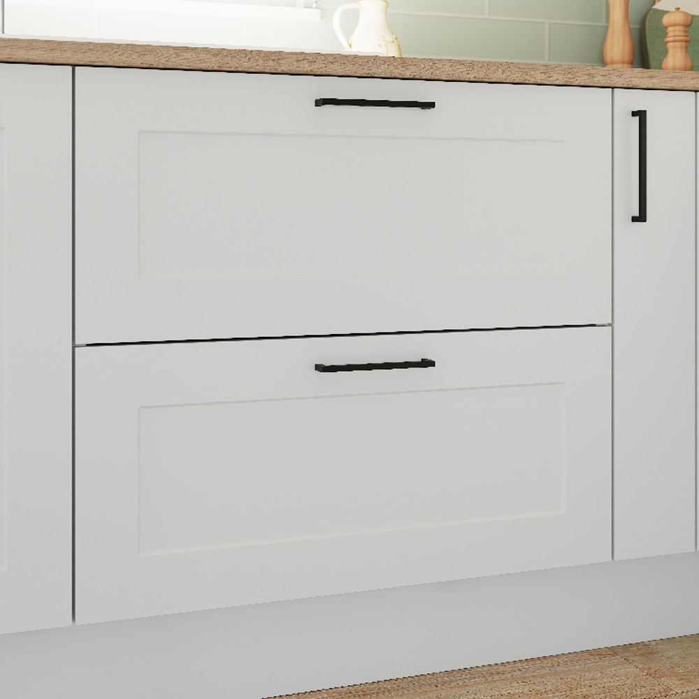 Front pliabil cu 2 sertare GOODHOME Artemisia, MDF, 80 cm, alb
