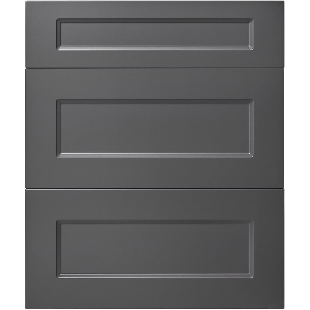 Front usa cu sertare GOODHOME Artemisia, MDF, 59.7 x 71.5 x 1.8 cm, Gri