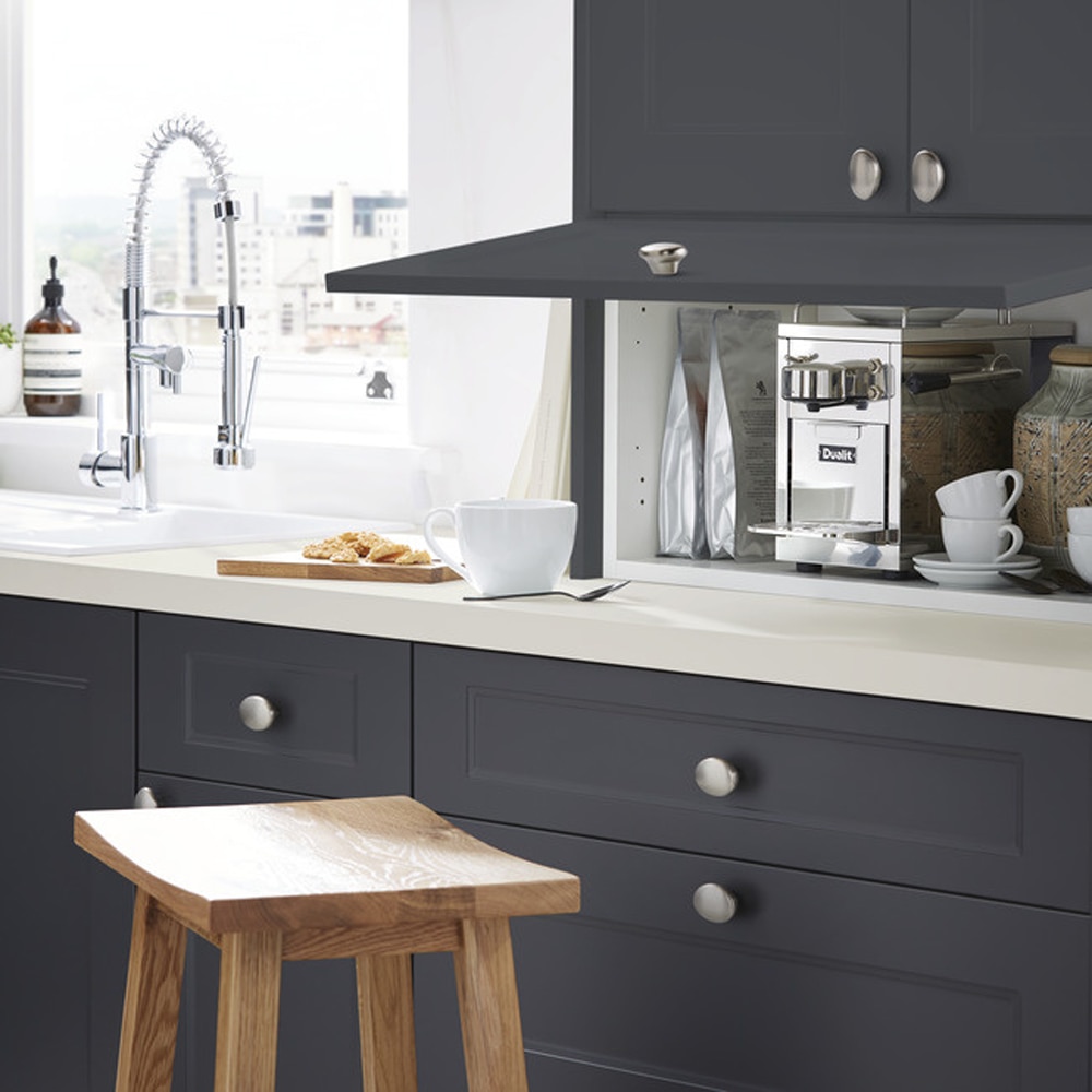 Front usa GOODHOME Artemisia, MDF, 50:50, 60 cm, gri mat