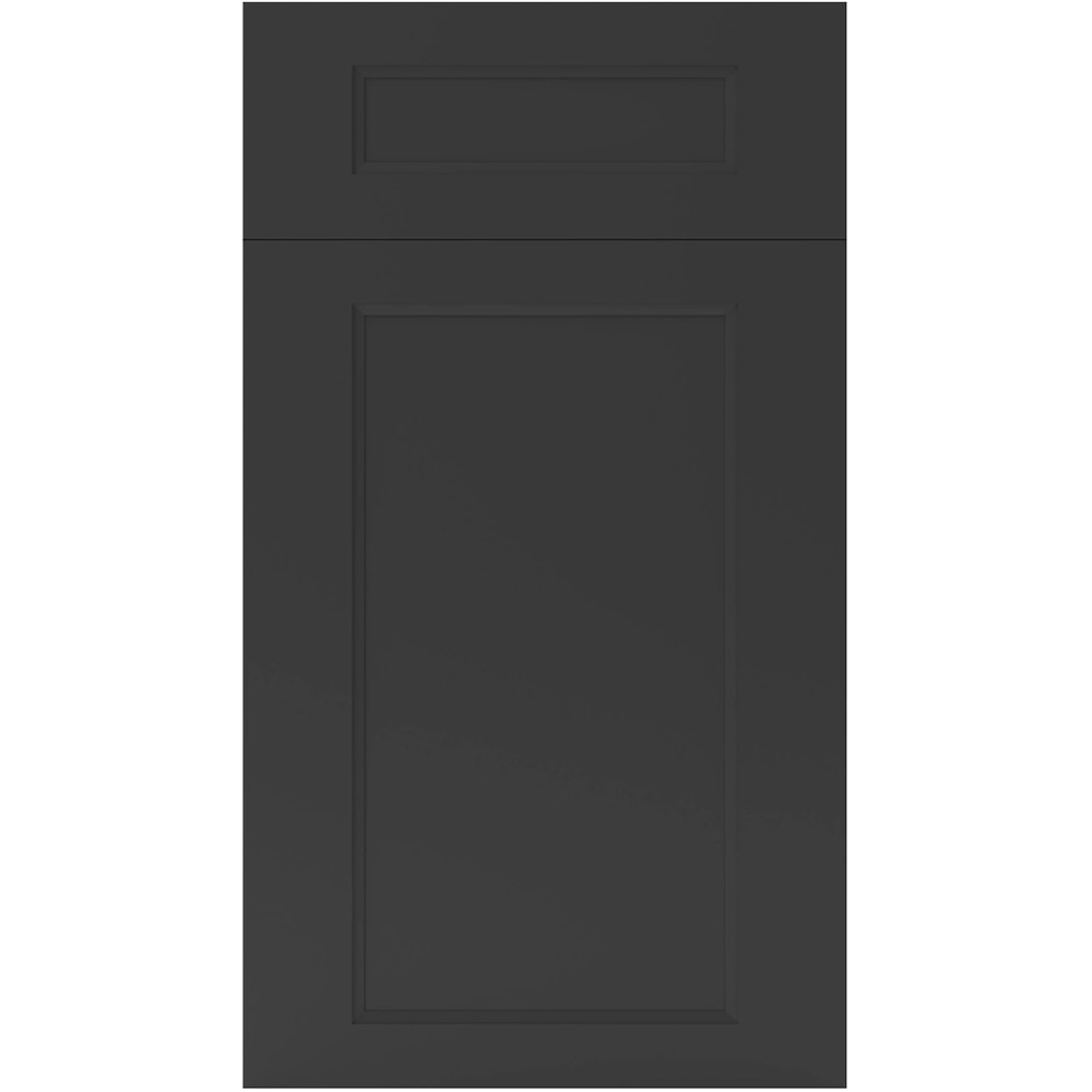 Front usa si sertar GOODHOME Artemisia, MDF, 39.7 x 71.5 x 1.8 cm, Gri