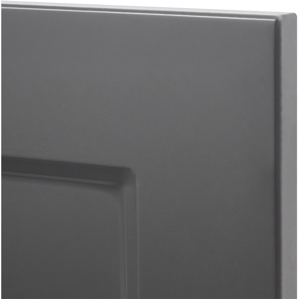 Front usa si sertar GOODHOME Artemisia, MDF, 39.7 x 71.5 x 1.8 cm, Gri