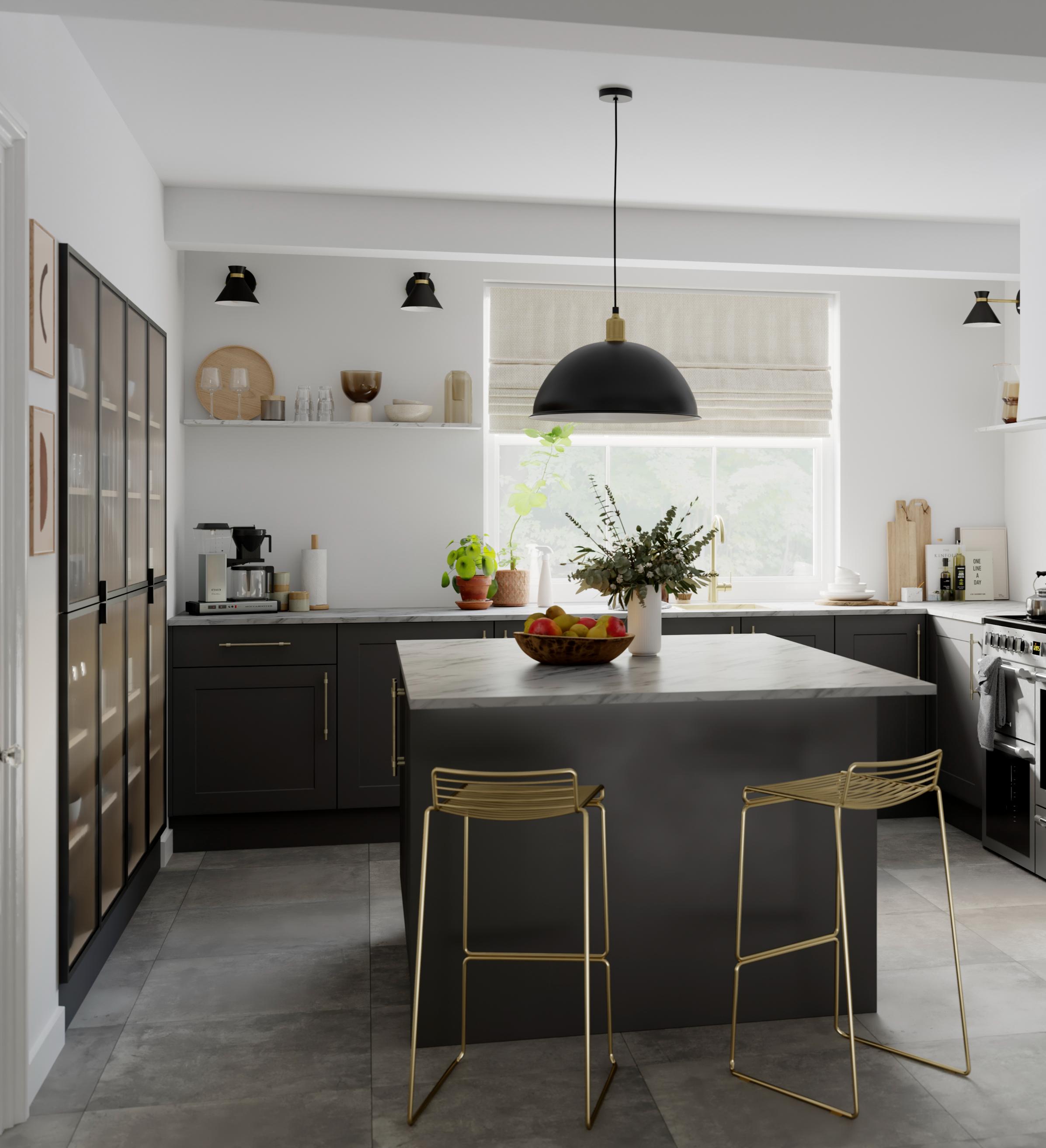 Front usa, 15 cm, gri, mat • GoodHome Artemisia