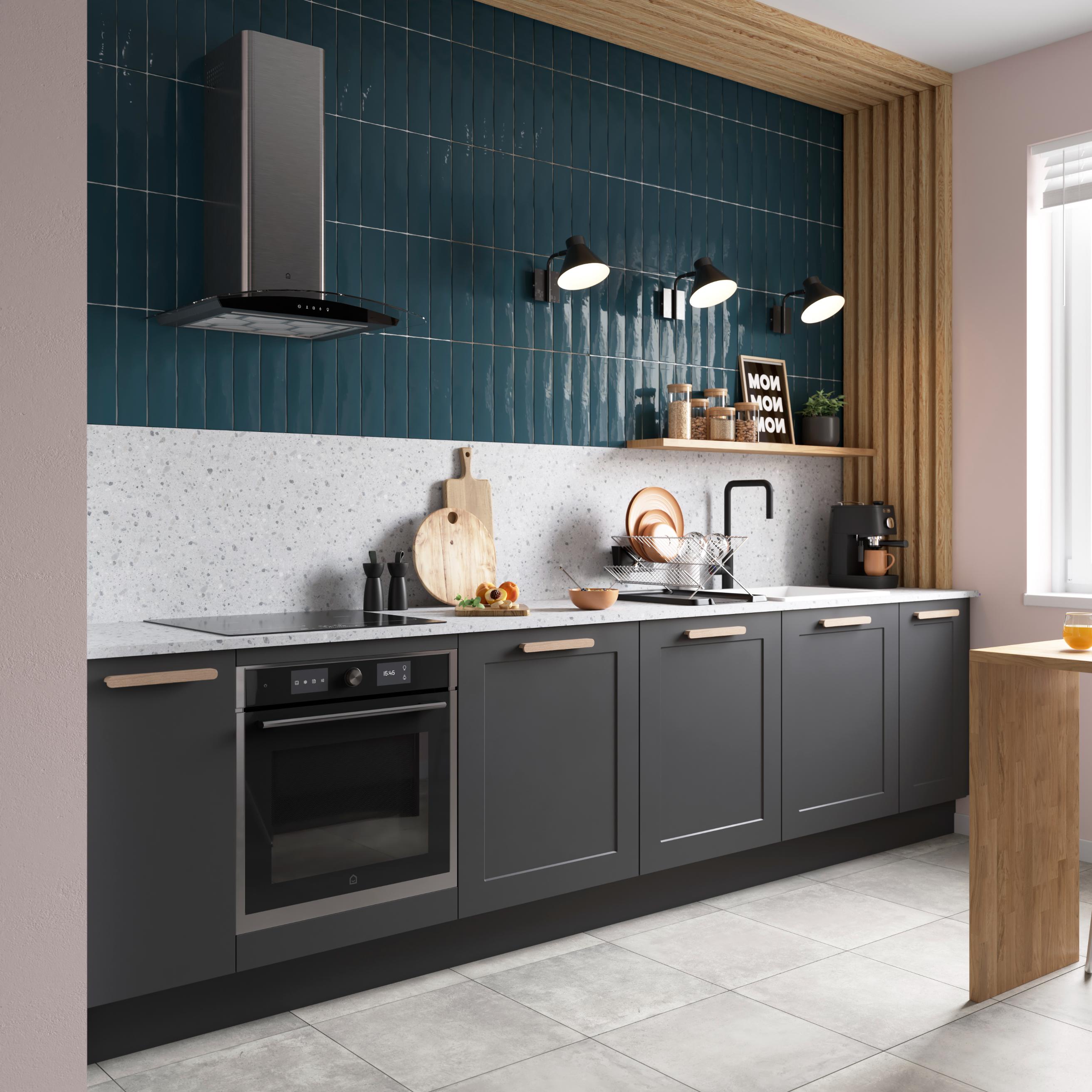 Front usa, 15 cm, gri, mat • GoodHome Artemisia