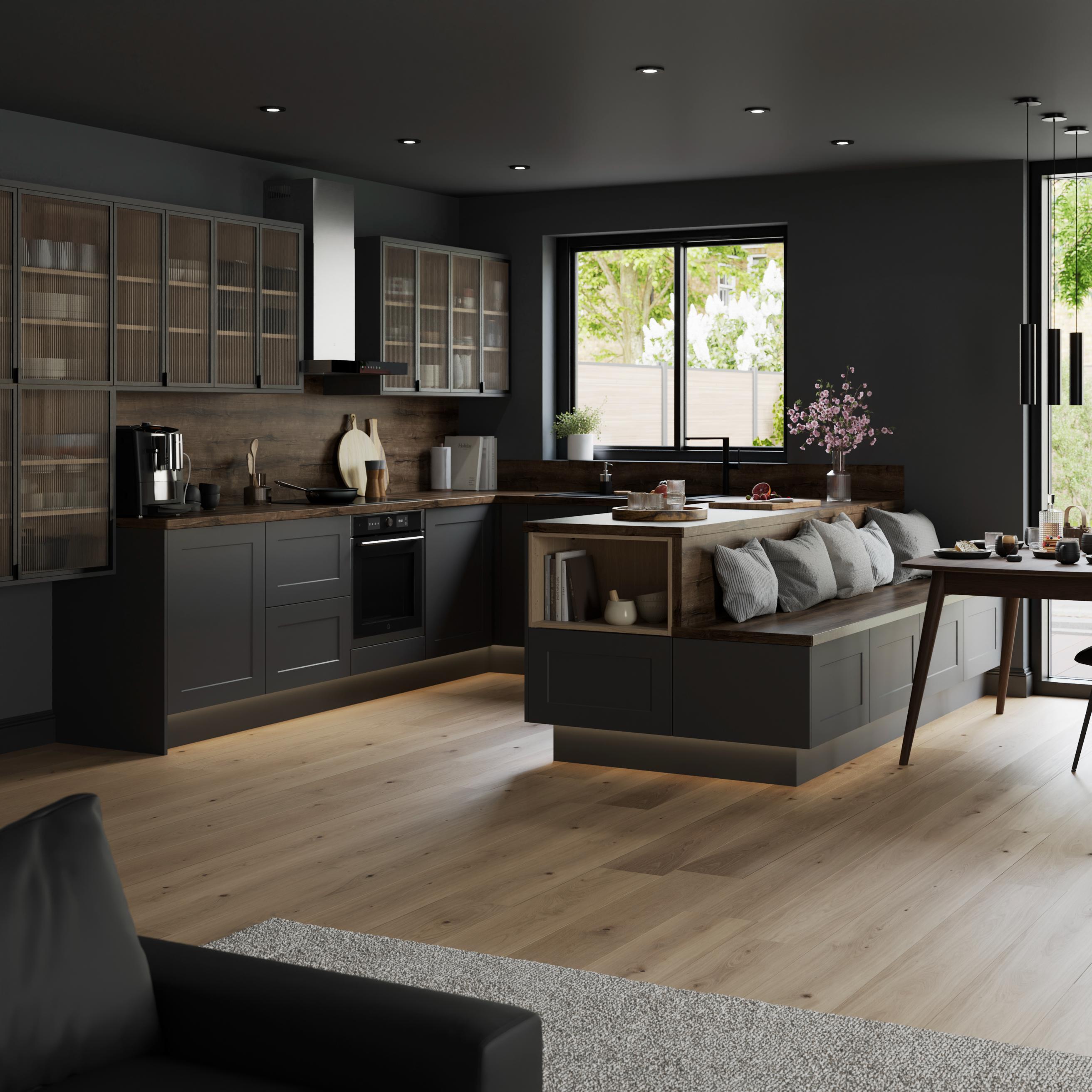 Front usa, 15 cm, gri, mat • GoodHome Artemisia