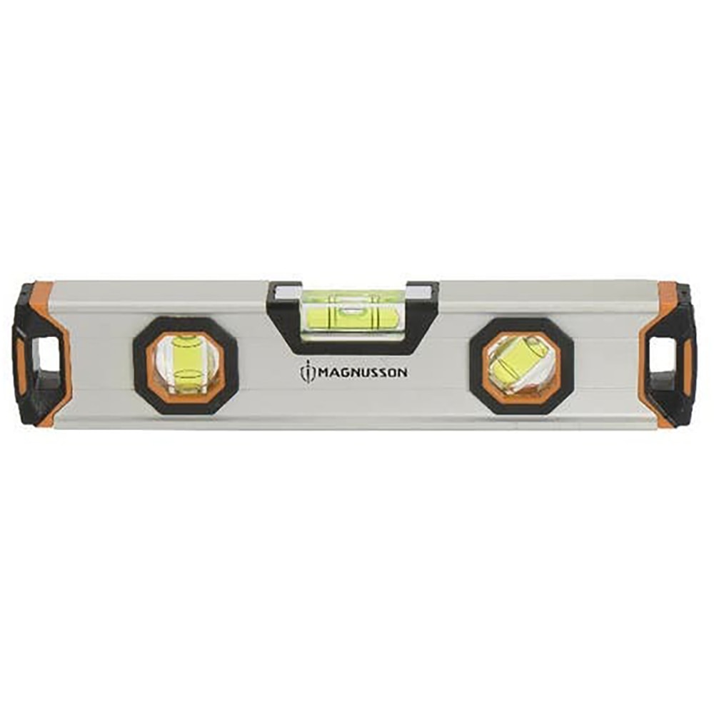 Nivela magnetica MAGNUSSON, 3 unghiuri, 22.5 cm, aliaj de aluminiu, gri