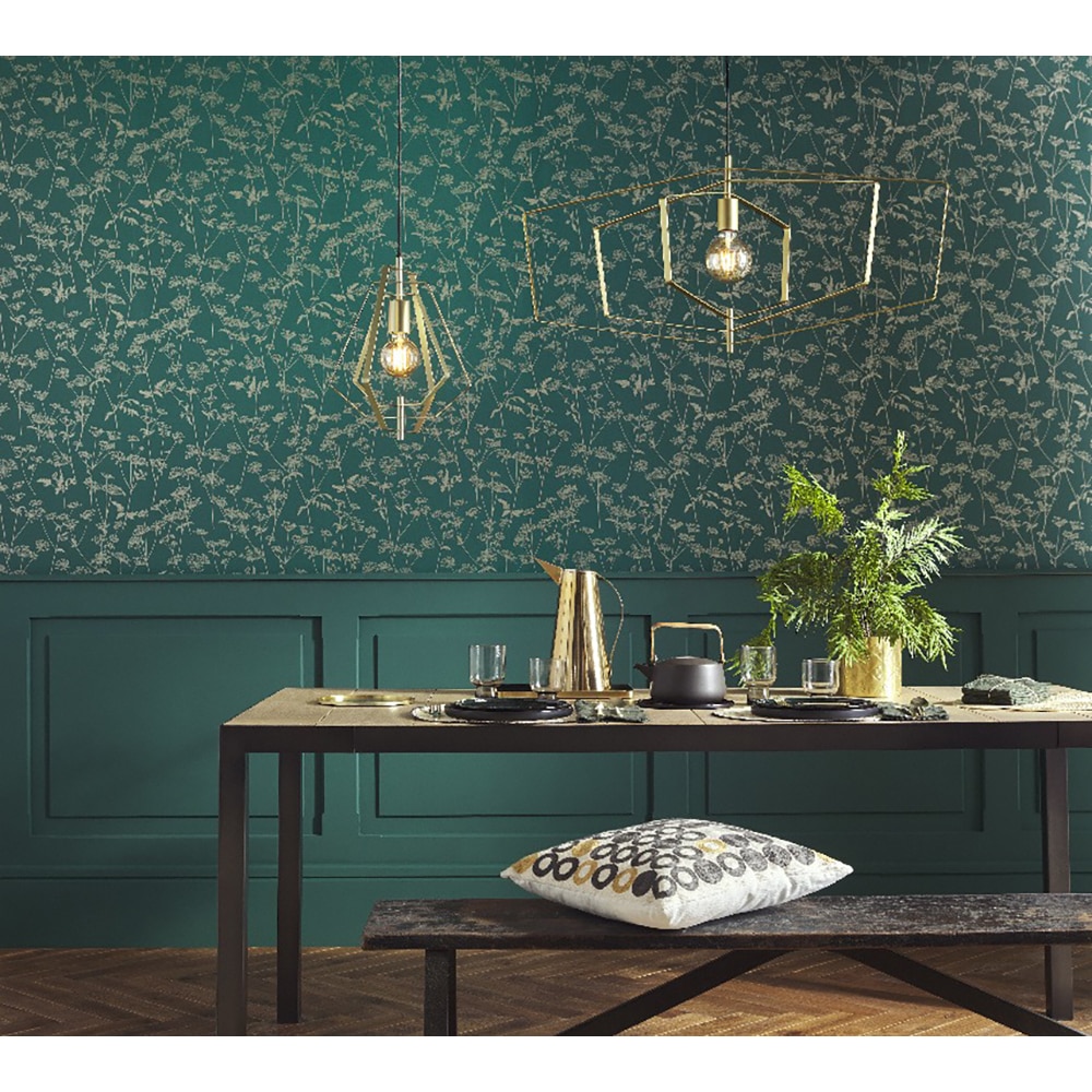 Pendul GOODHOME Nedoki, E27, 42W, IP20, auriu