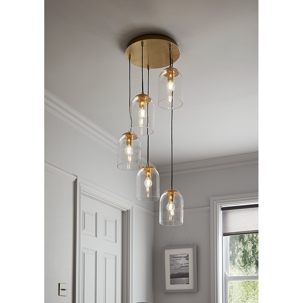 Pendul GOODHOME Thestias, E14, 28W, auriu