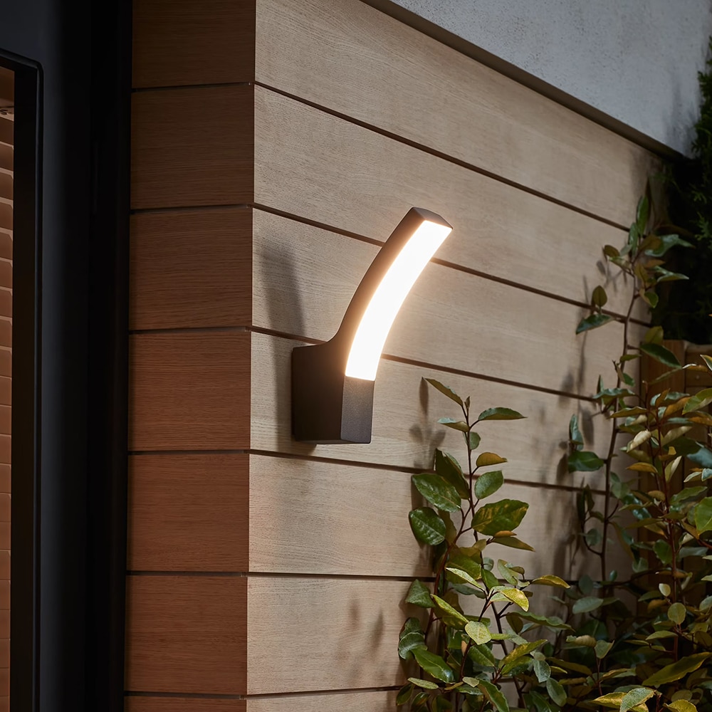 Aplica exterior LED BLOOMA Gambell G09362, 12.5W, 800lm, IP44, antracit