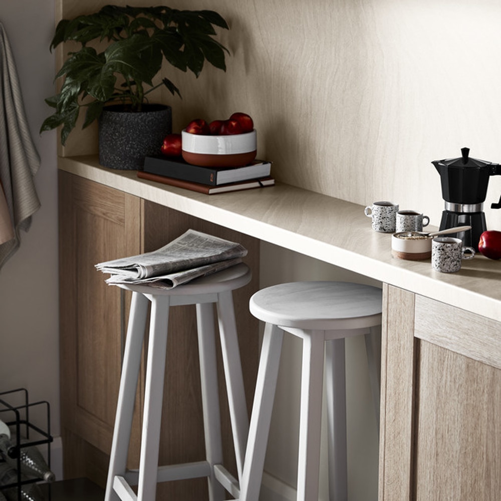 Front usa cu 3 sertare GOODHOME Alpinia, PAL, MDF, 59.7 x 71.5 x 1.8 cm, maro