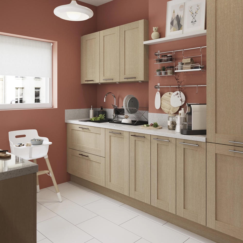 Front usa GOODHOME Alpinia, PAL, 79.7 x 71.5 x 1.8 cm, maro
