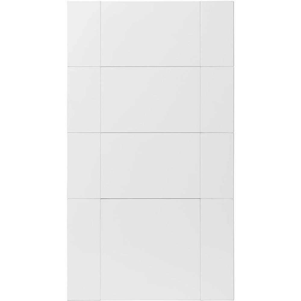 Front usa cu 4 sertare GOODHOME Alpinia, MDF&PAL, 39.7 x 71.5 x 1.8 cm, alb