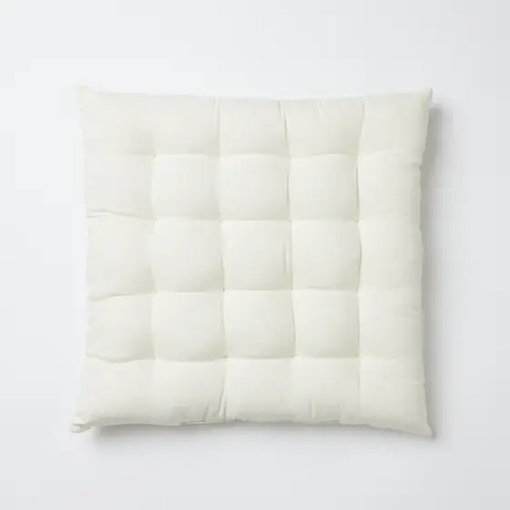 Perna decorativa BLOOMA Denia, 36 x 36cm, bumbac, alb