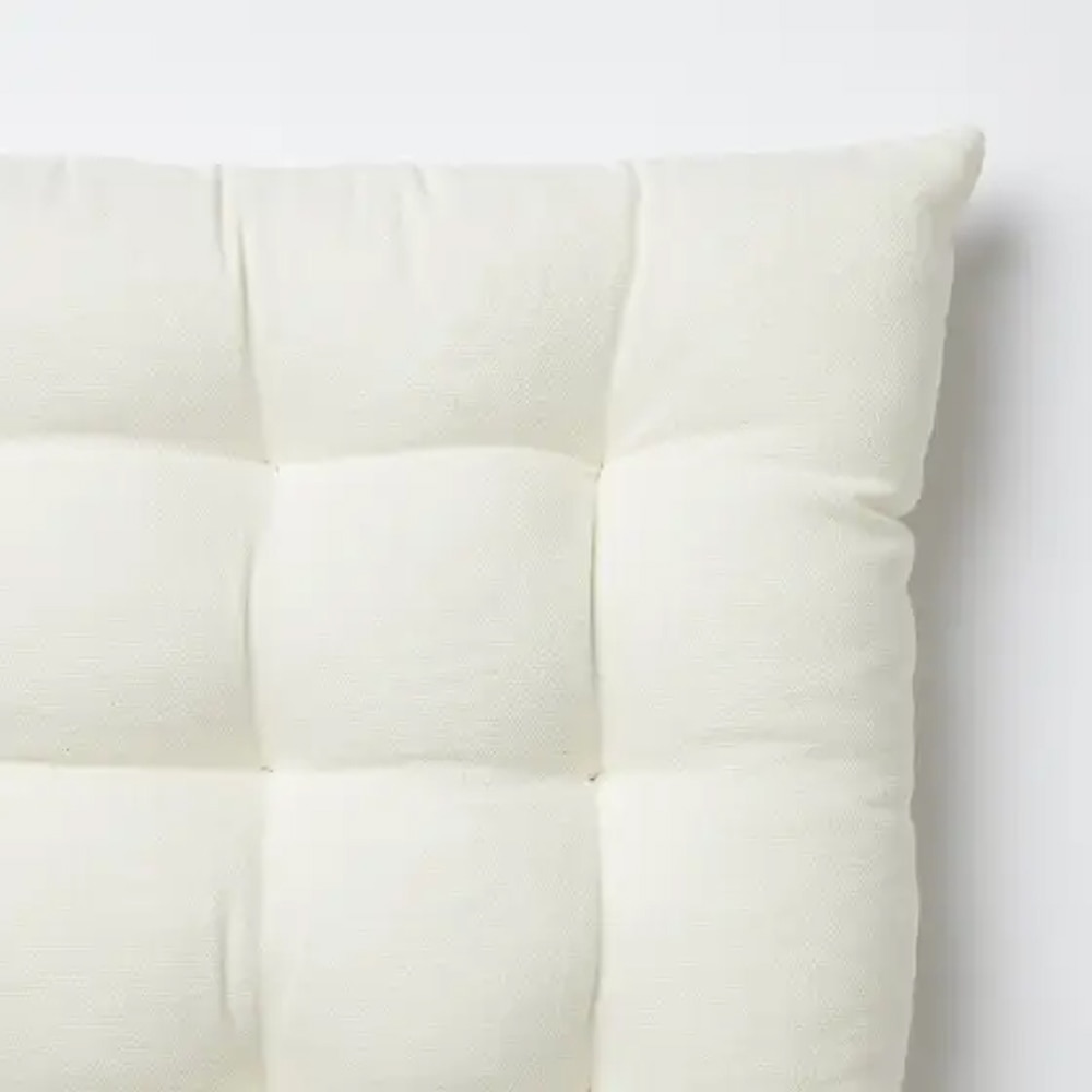 Perna decorativa BLOOMA Denia, 36 x 36cm, bumbac, alb