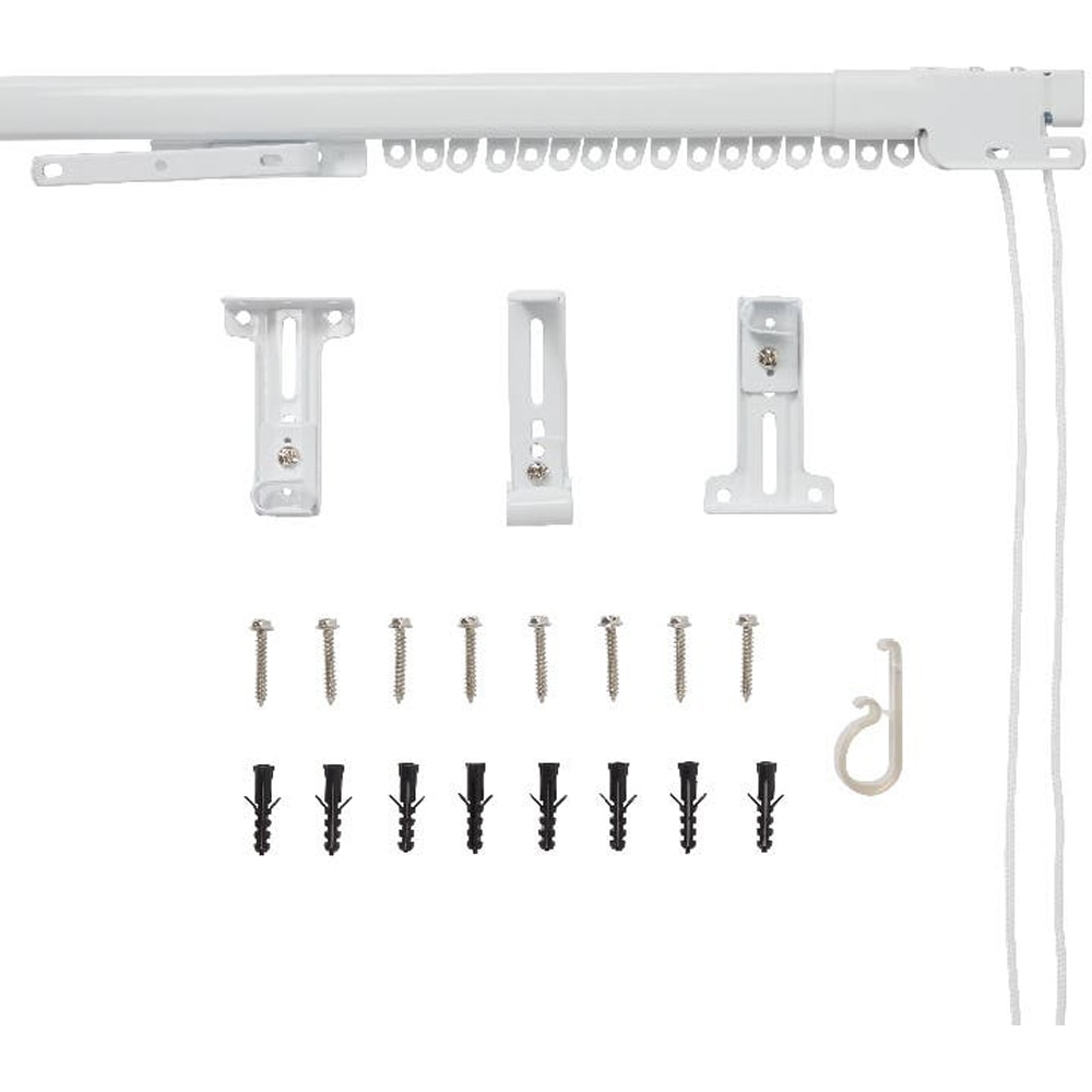 Sina simpla perdea GoodHome, extensibila, 2 m, 1 canal