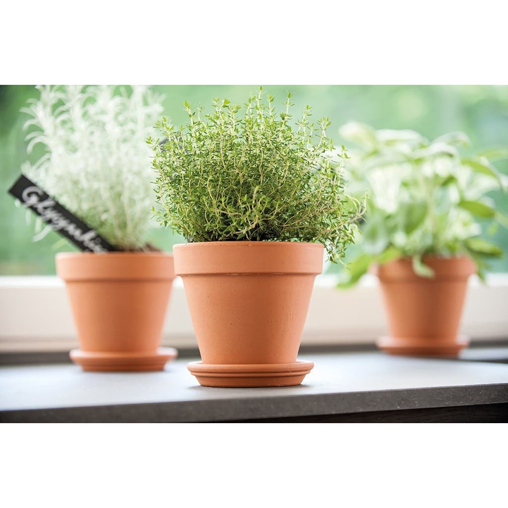 Farfurie ghiveci rotunda VERVE, teracota, 27.7 cm, portocaliu