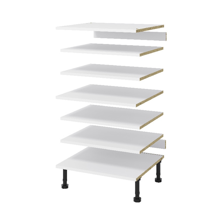 Rafturi corp mobila GoodHome Cicely, 60 cm, alb