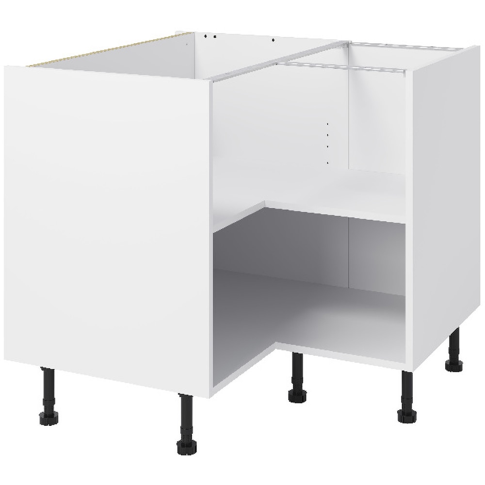 Corp inferior bucatarie GOODHOME Caraway, HDF, 93 x 57 x 87 cm, alb