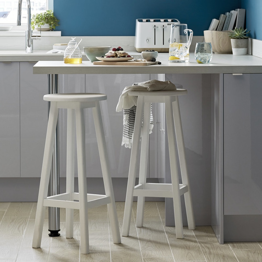 Front usa GOODHOME Artemisia, MDF, 70 x 30 x 60 cm, gri lucios