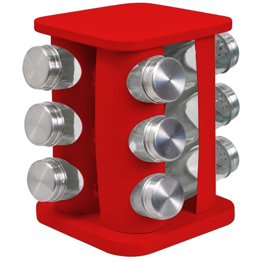 Set 12 recipiente condimente FRANDIS, rosu