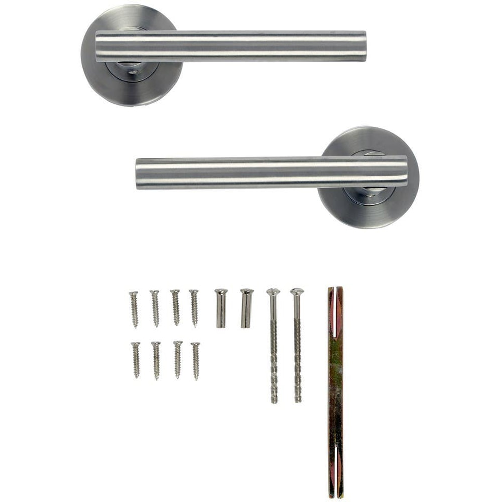 Maner usa cu rozeta COLOURS, otel, crom