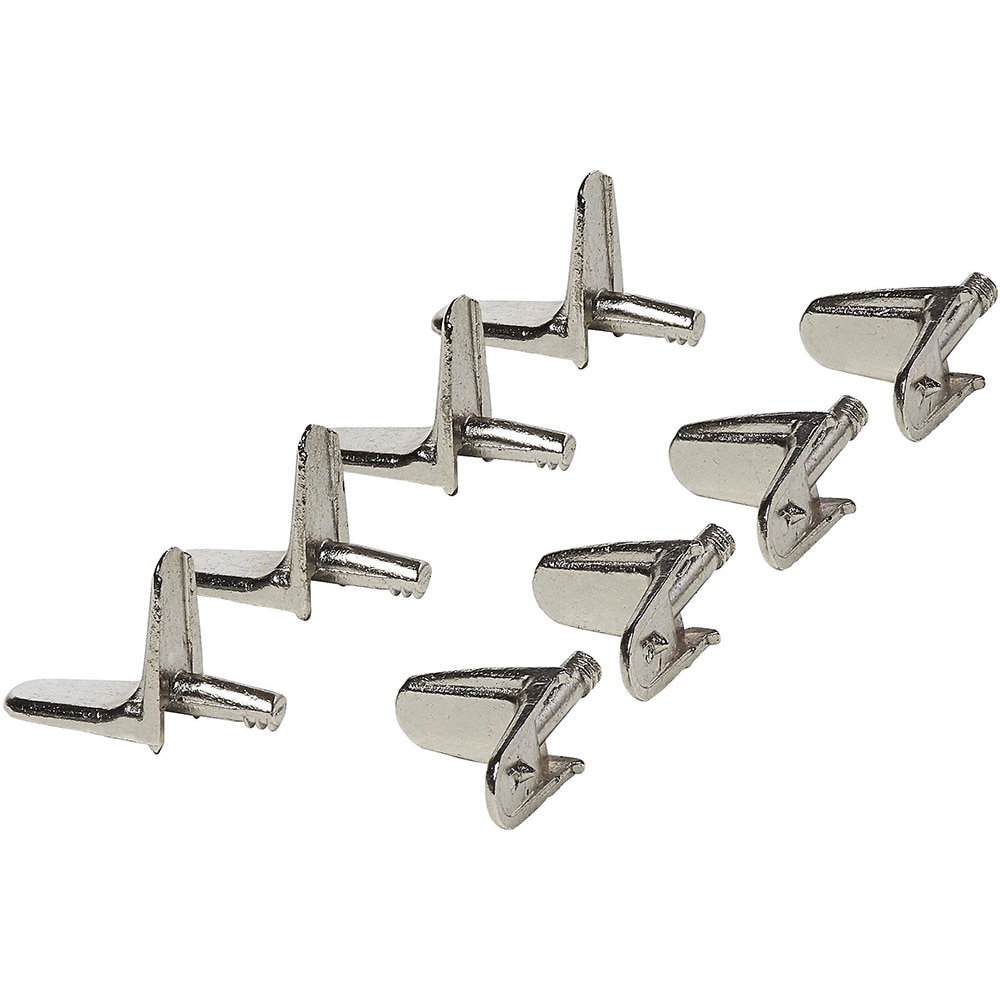 Suport pentru rafturi Cicely GOODHOME, otel, argintiu, 8 buc