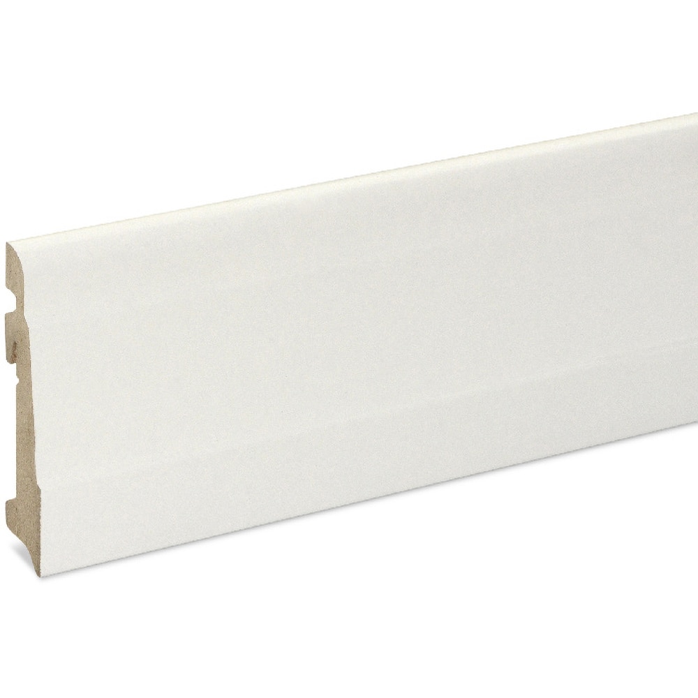 Plinta parchet GOODHOME, MDF, 220 x 10 x 1.9 cm, alb
