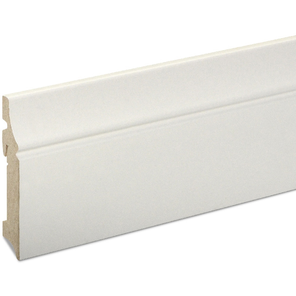 Plinta parchet GOODHOME, MDF, 220 x 10 x 1.9 cm, alb
