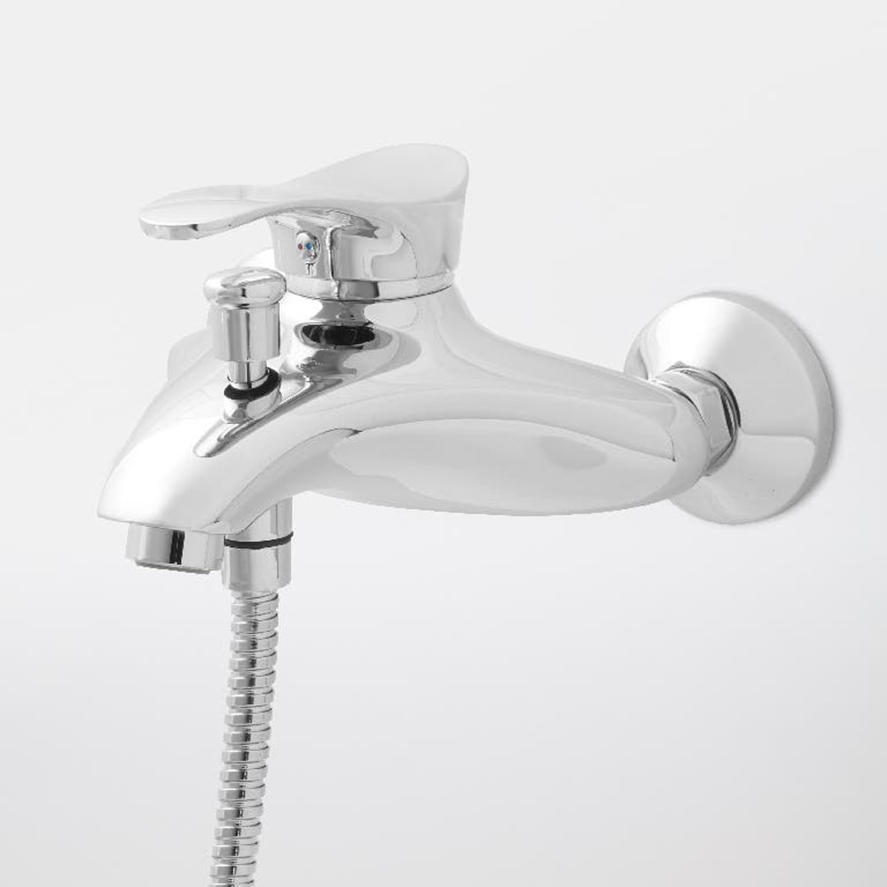 Baterie cada-dus GOODHOME Sopot, metal, crom