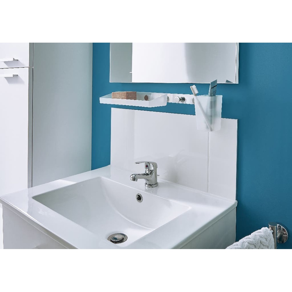 Suport periute de dinti Koros GOODHOME, 7 x 11 x 8 cm, PP, alb