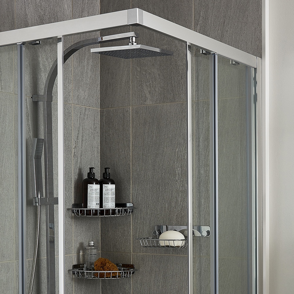 Raft pentru baie GOODHOME Koros, 21.5 x 64.7 cm, otel inoxidabil, argintiu