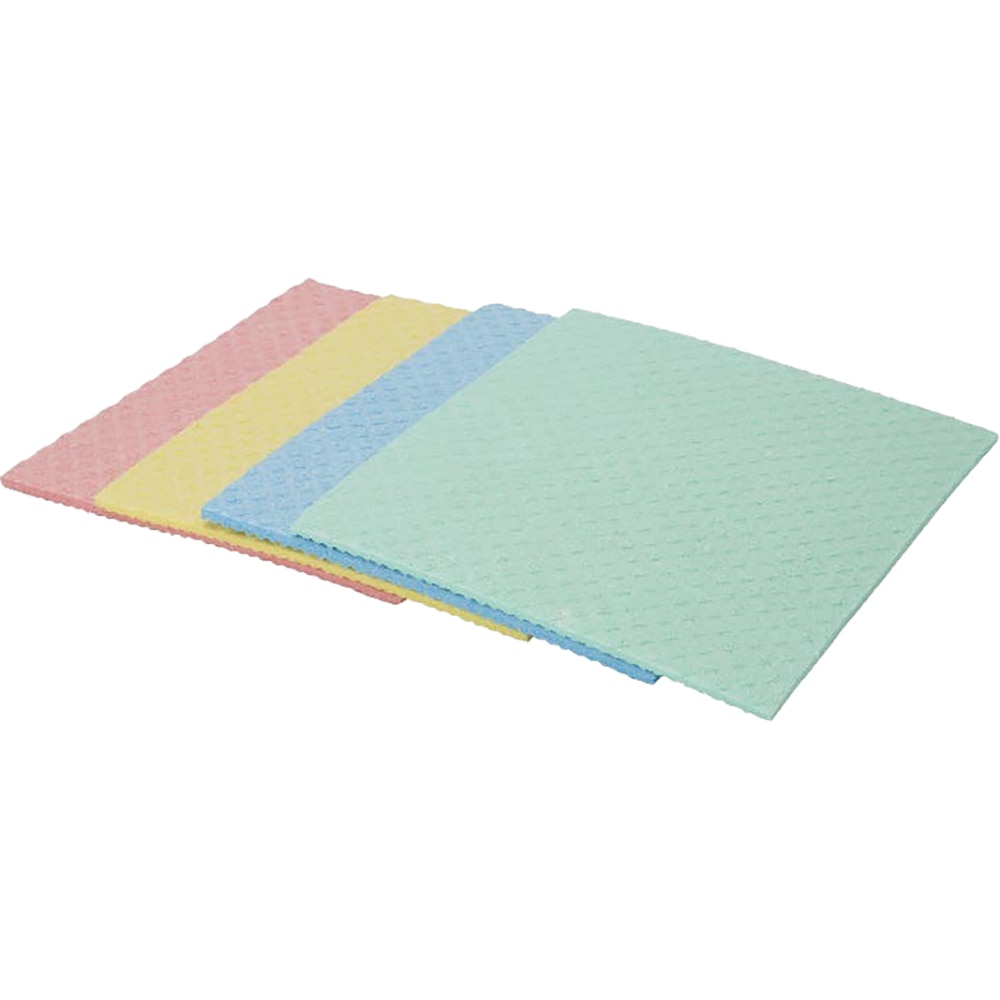 Lavete absorbante, celuloza, 20.5 x 18 cm, multicolor, 4 buc