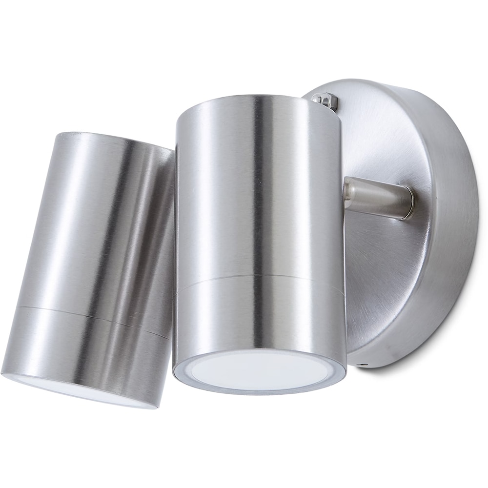 Aplica exterior LED BLOOMA Candiac, 2 x 5.5W, 380lm, IP44, crom