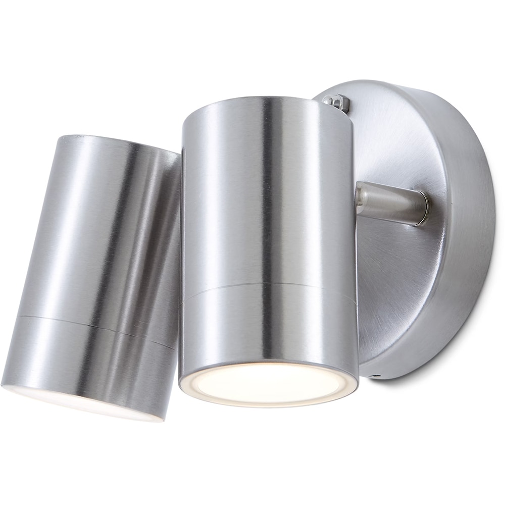 Aplica exterior LED BLOOMA Candiac, 2 x 5.5W, 380lm, IP44, crom