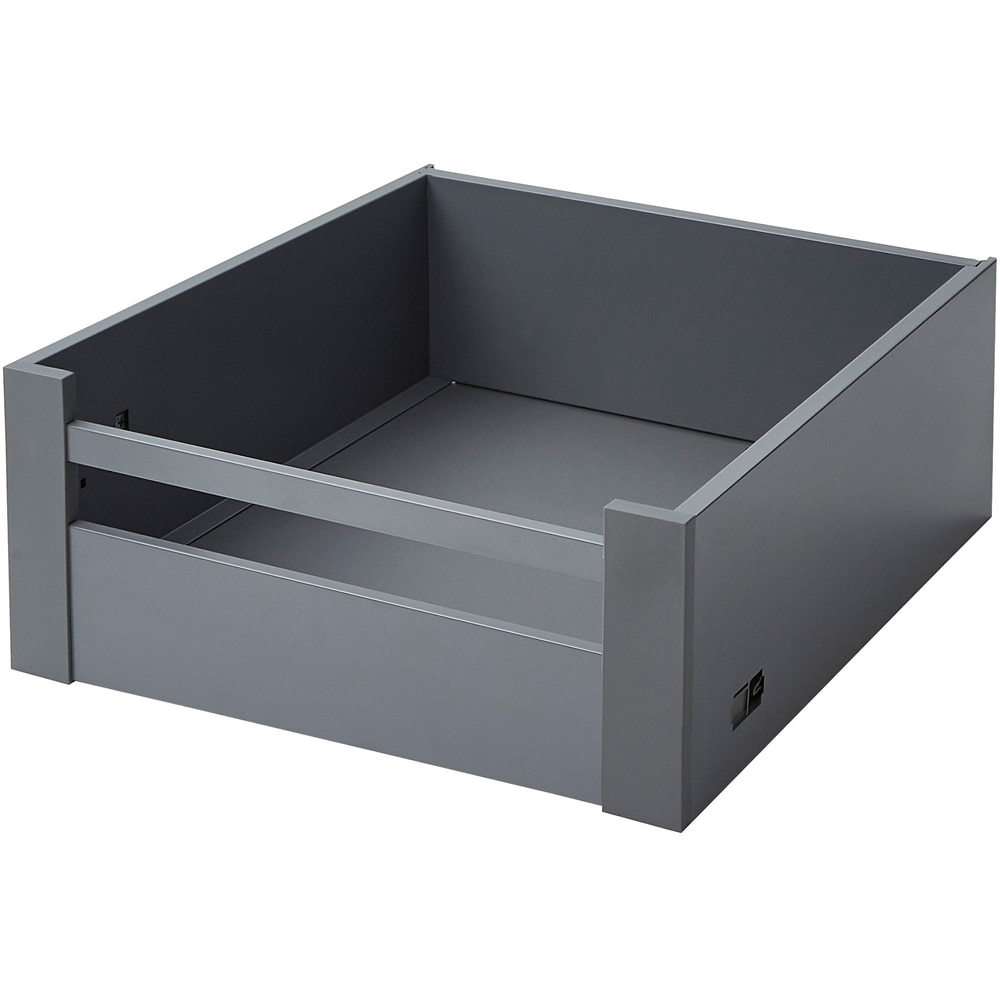 Front sertar GOODHOME Soto, Aluminiu, 35.5 x 18,7 x 1.3 cm, Gri