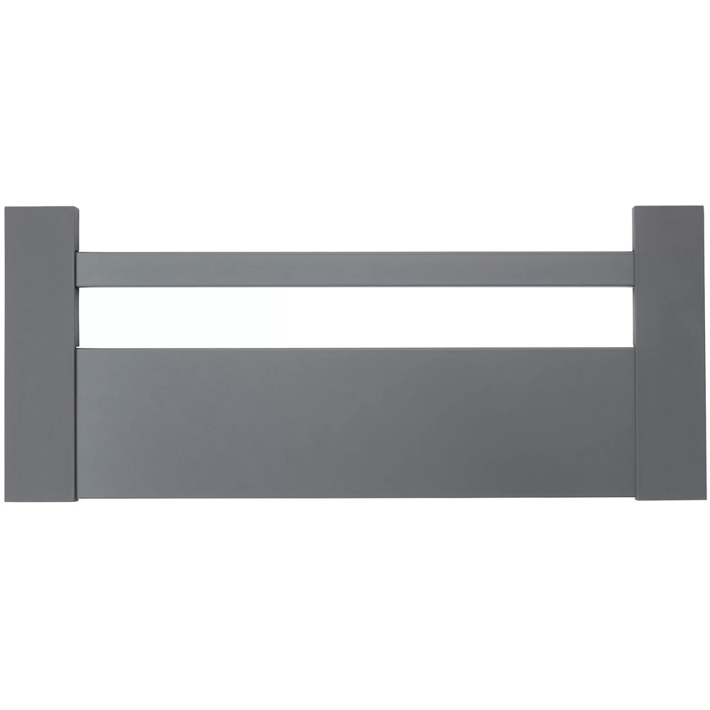 Front sertar GOODHOME Soto, Aluminiu, 35.5 x 18,7 x 1.3 cm, Gri