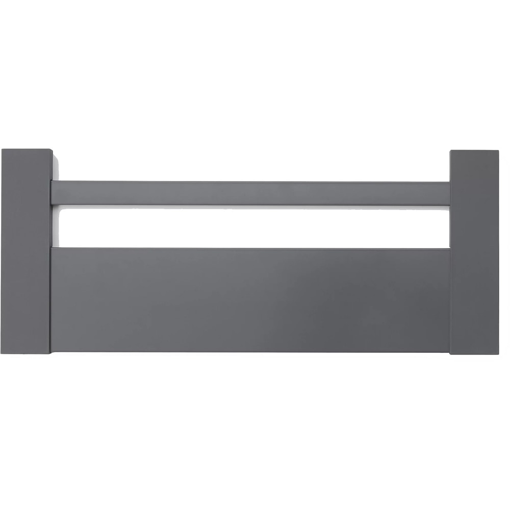 Front sertar GOODHOME Soto, Aluminiu, 45.5 x 18,7 x 1.3 cm, Gri