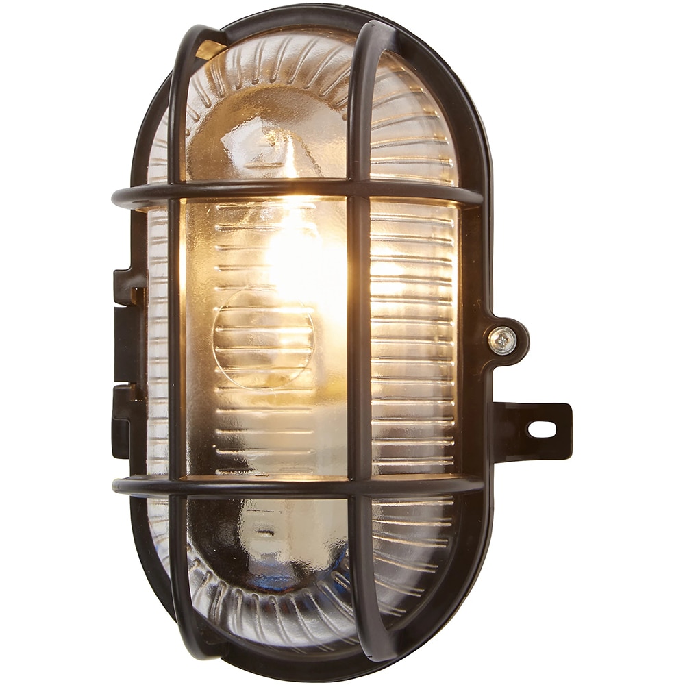 Lampa ovala Bulkhead, E27, 60W, IP44, negru
