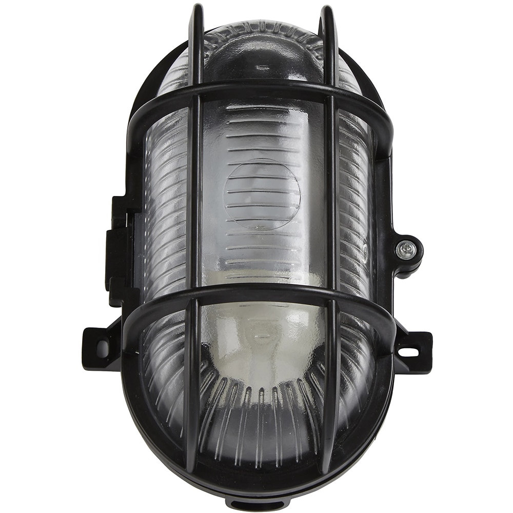 Lampa ovala Bulkhead, E27, 60W, IP44, negru