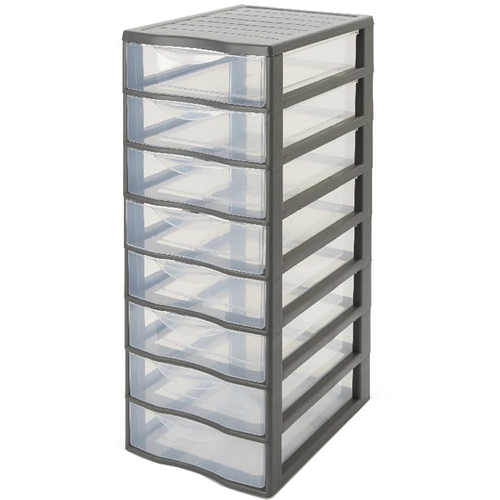 Organizator KONTOR, polipropilena, 36x26x68 cm, gri deschis