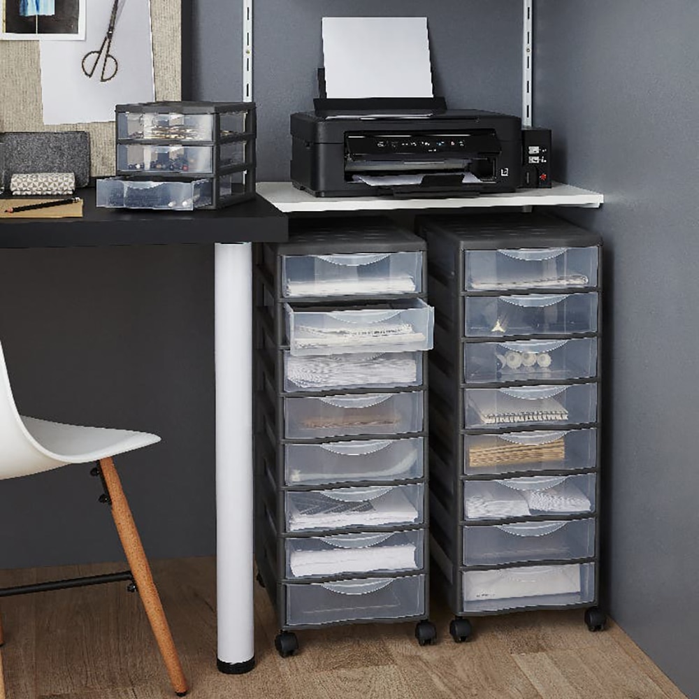 Organizator KONTOR, polipropilena, 36x26x68 cm, gri deschis