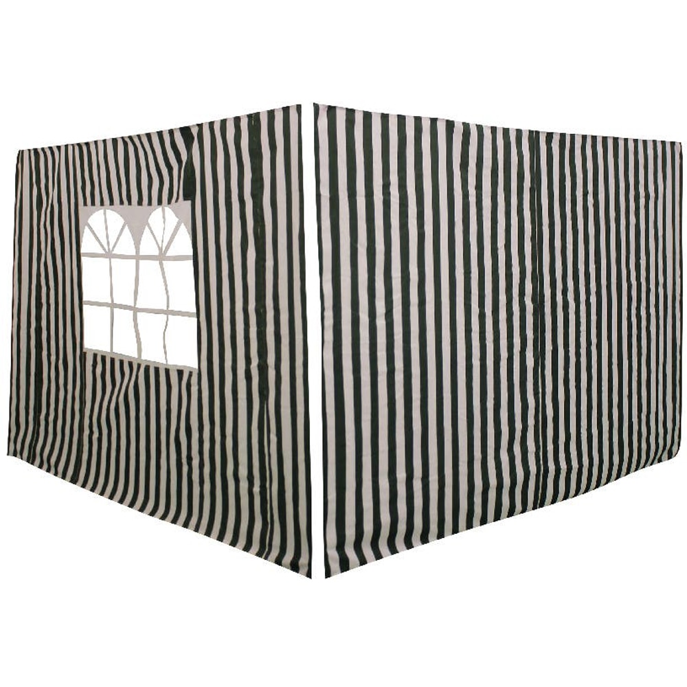 Perete pavilion Blooma Suhali, poliester, 194 x 295 cm, alb-negru